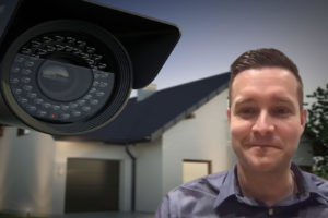 Security camera and house