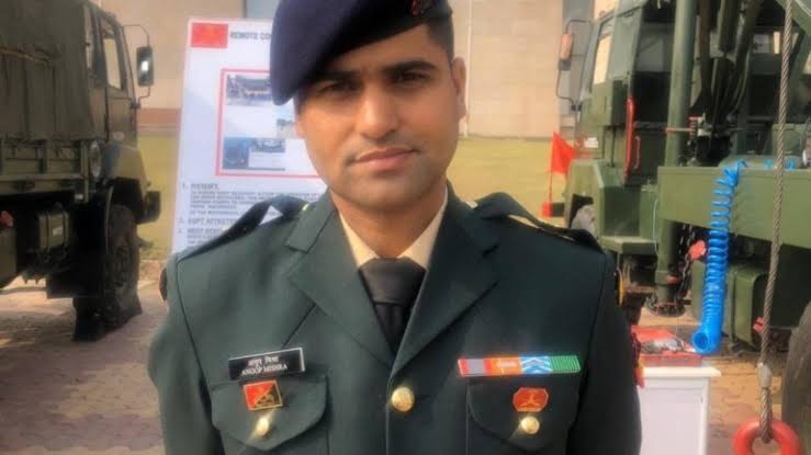 Indian Army officer Major Anoop Mishra